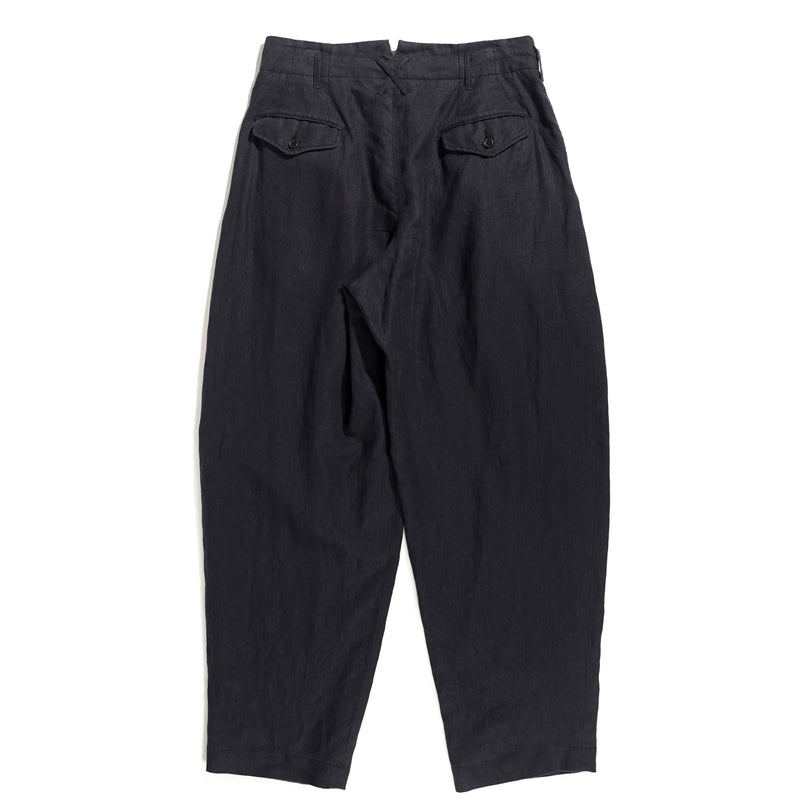 Bontan Pant Navy Linen Twill Rear