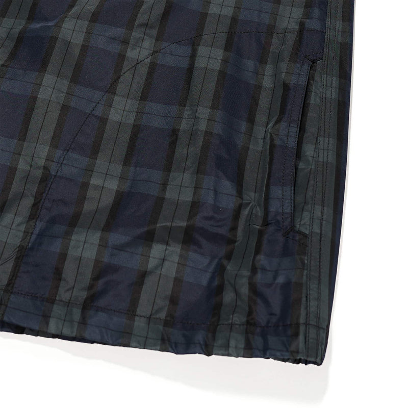 Cagoule Shirt Blackwatch Crushed Tafetta Hem Detail