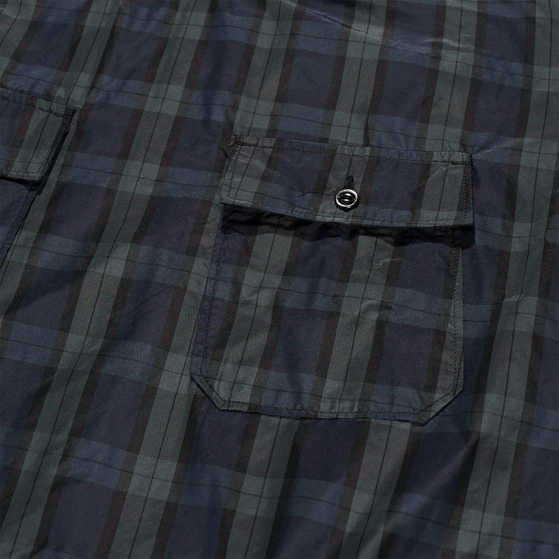 Cagoule Shirt Blackwatch Crushed Tafetta Pocket Detail