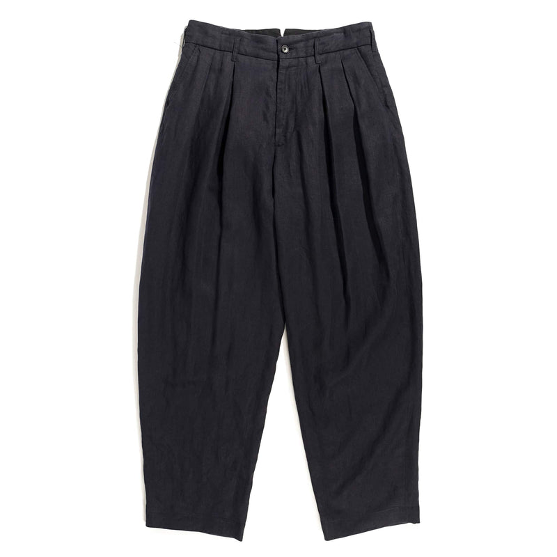 Bontan Pant Navy Linen Twill Front