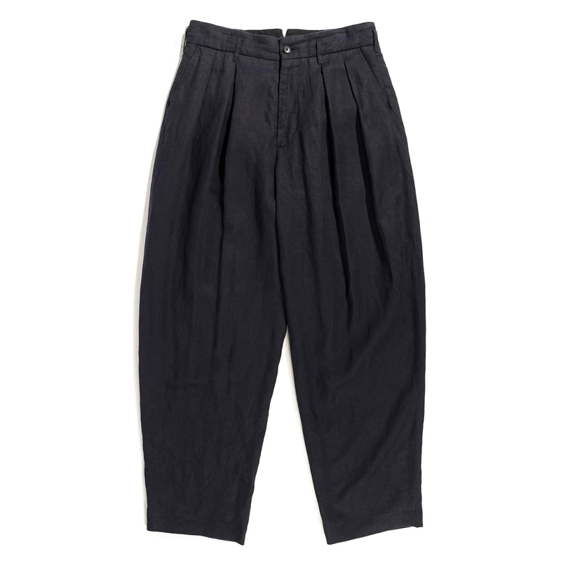 Engineered Garments | Bontan Pant | Navy Linen Twill | BlackBlue