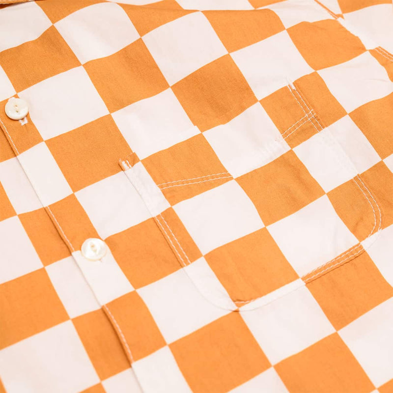 Freenote Cloth Hawaiian Mustard Check Pocket Detail