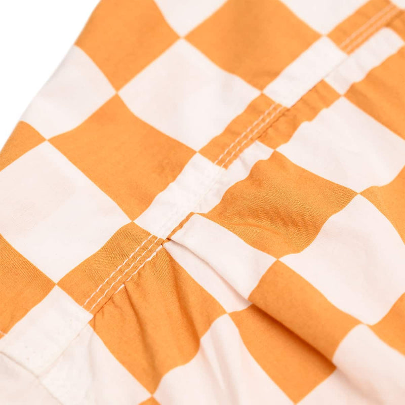 Freenote Cloth Hawaiian Mustard Check Shoulder Pleat