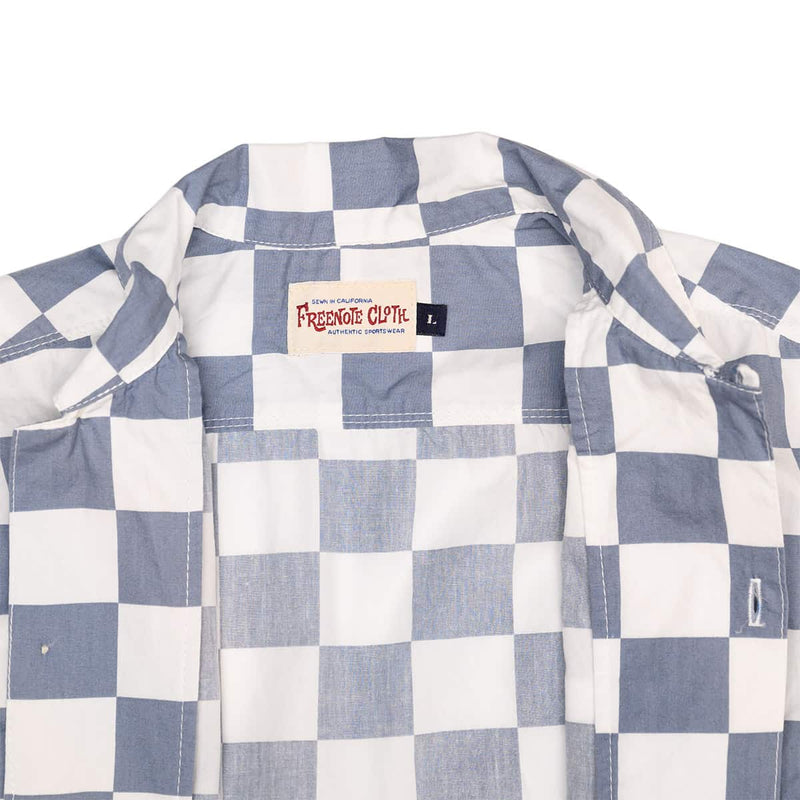 Freenote Cloth Hawaiian Slate Check Label Detail