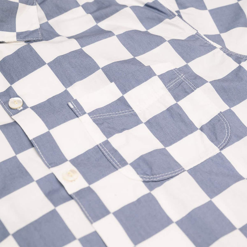 Freenote Cloth Hawaiian Slate Check Pocket Detail