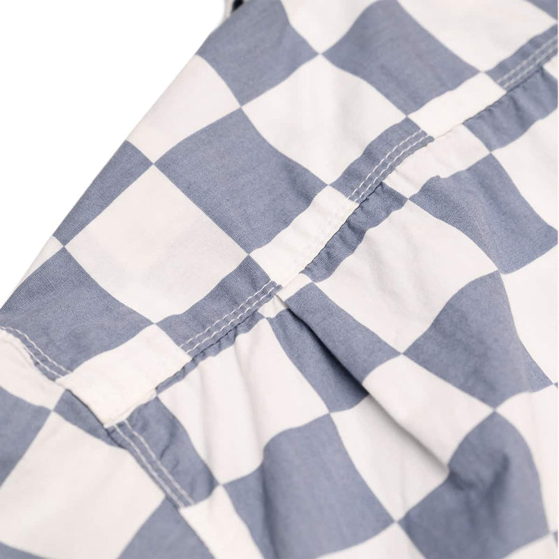 Freenote Cloth Hawaiian Slate Check Shoulder Pleat