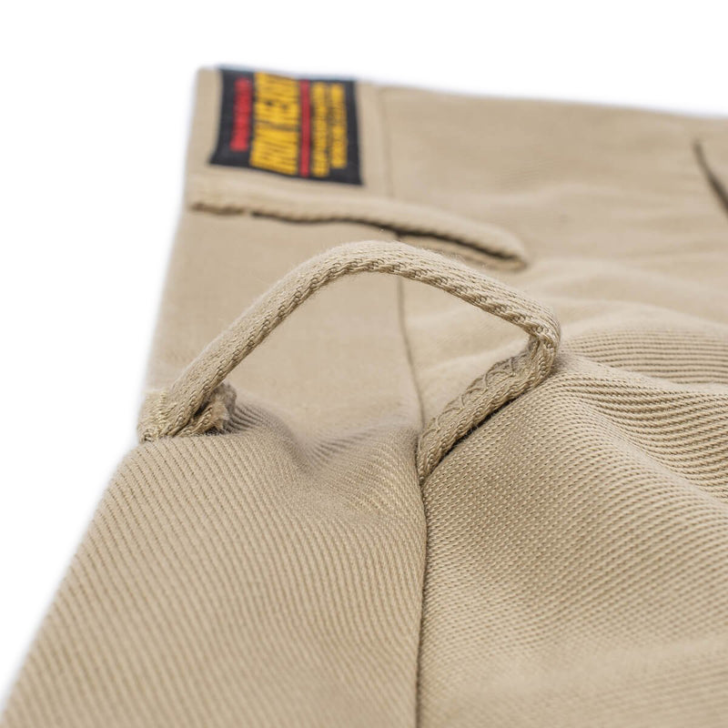 Iron Heart IH-730-KHA - 12oz Heavy Cotton Regular Fit Chinos Khaki