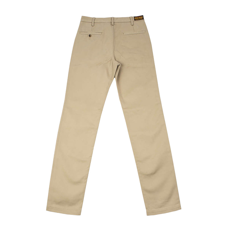 Iron Heart IH-730-KHA - 12oz Heavy Cotton Regular Fit Chinos Khaki