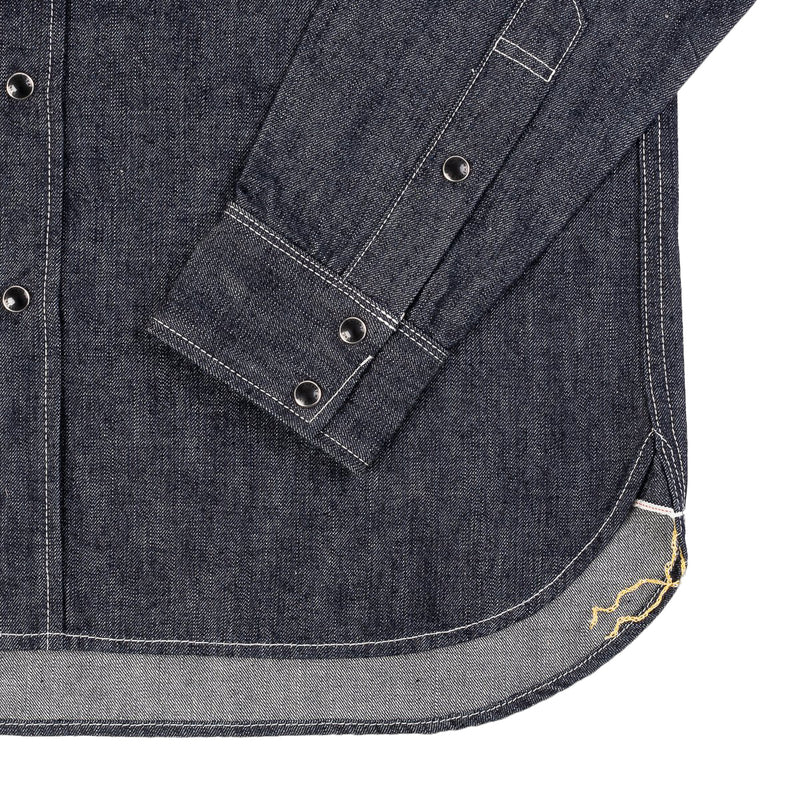 IHSH-320-IND - 10oz Selvedge Denim Western Shirt - Indigo