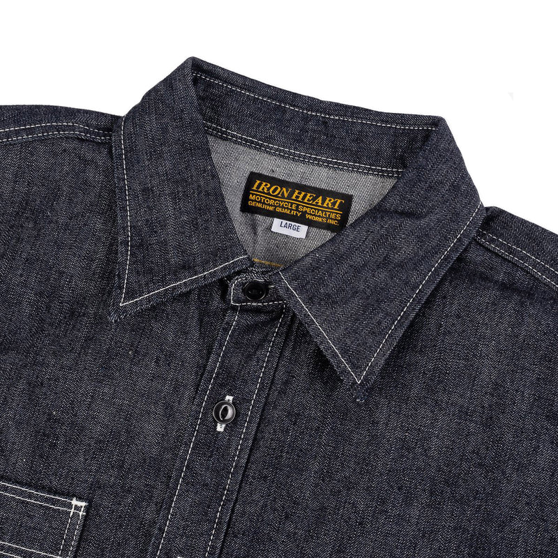 IHSH-322-IND - 10oz Selvedge Denim Work Shirt - Indigo