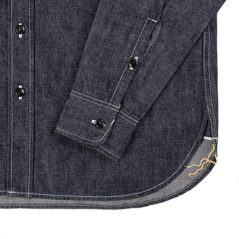 IHSH-322-IND - 10oz Selvedge Denim Work Shirt - Indigo