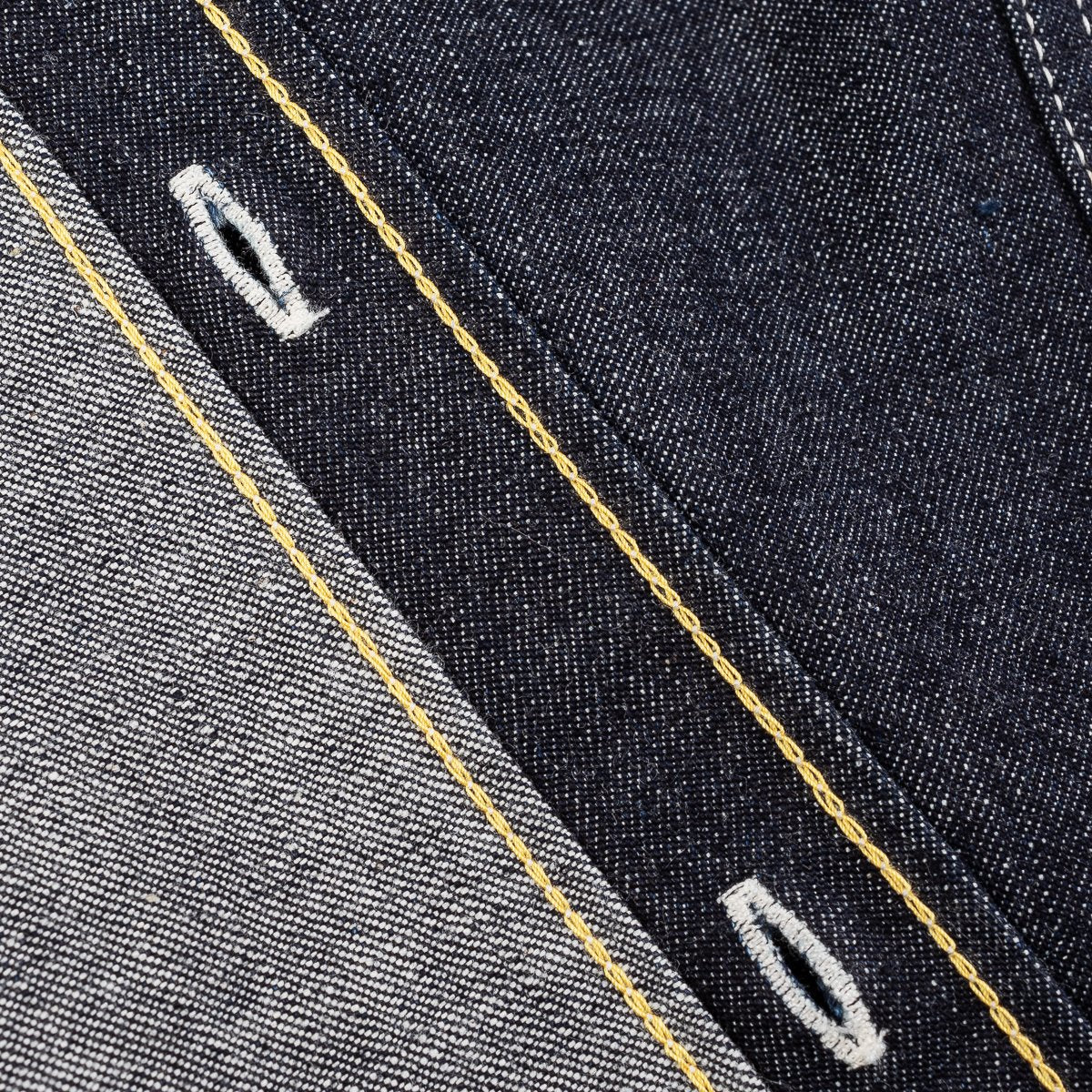 IHSH-322-IND - 10oz Selvedge Denim Work Shirt - Indigo