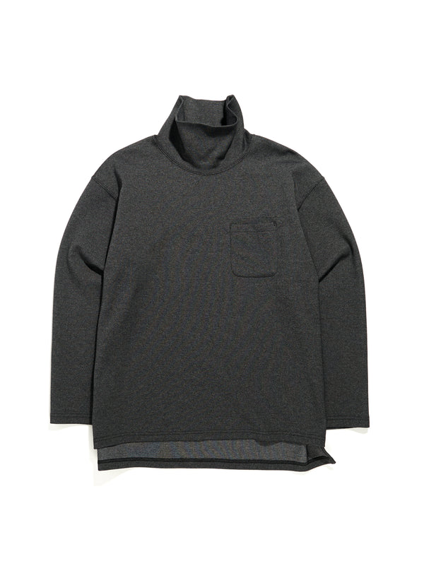 High Mock Shirt - Charcoal PC Twill Jersey