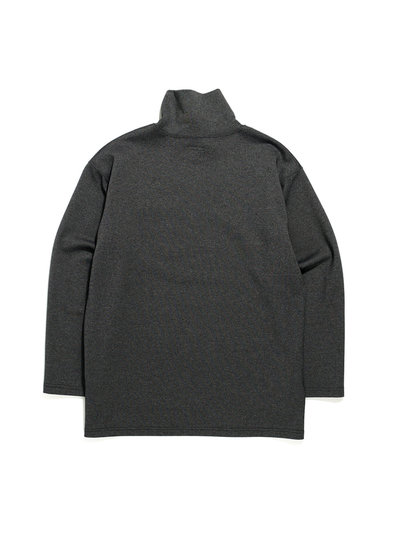 High Mock Shirt - Charcoal PC Twill Jersey