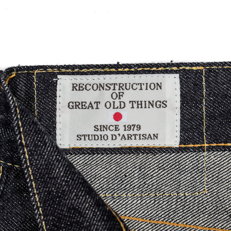 Studio D'Artisan -Studio D'Artisan SD-107 Jeans—Raw 15 oz Selvage - BlackBlue - Default - 5