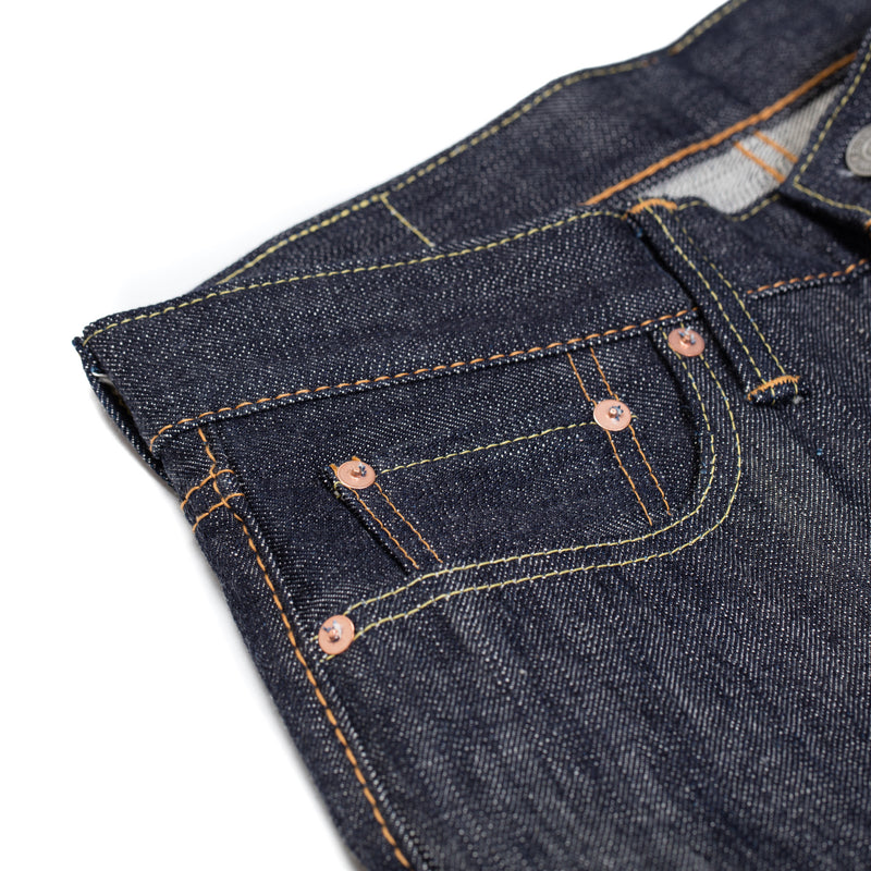 Pure Blue Japan XX-013 Slim Tapered 14oz Selvedge Denim Coin Pocket Detail