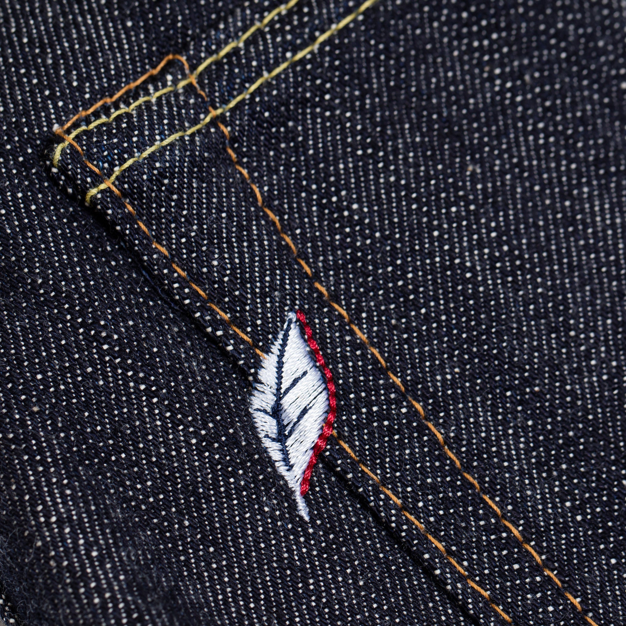 Pure Blue Japan XX-013 Slim Tapered 14oz Selvedge Denim PBJ Pocket Detail