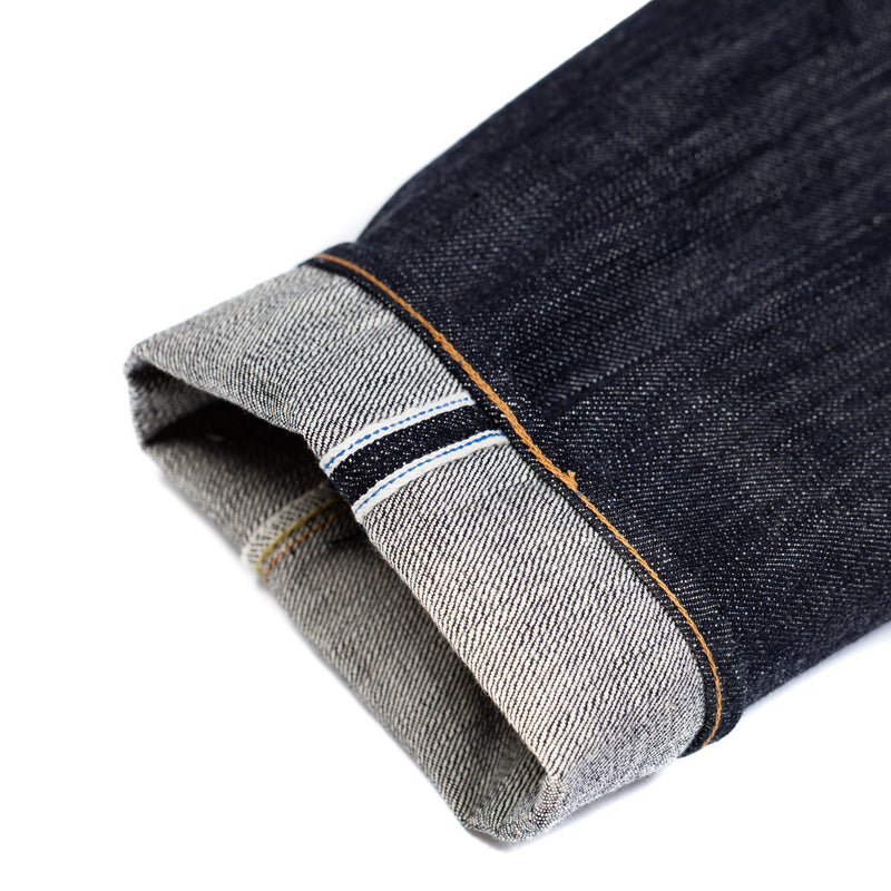 Pure Blue Japan XX-013 Slim Tapered 14oz Selvedge Denim Selvedge Ticker Detail