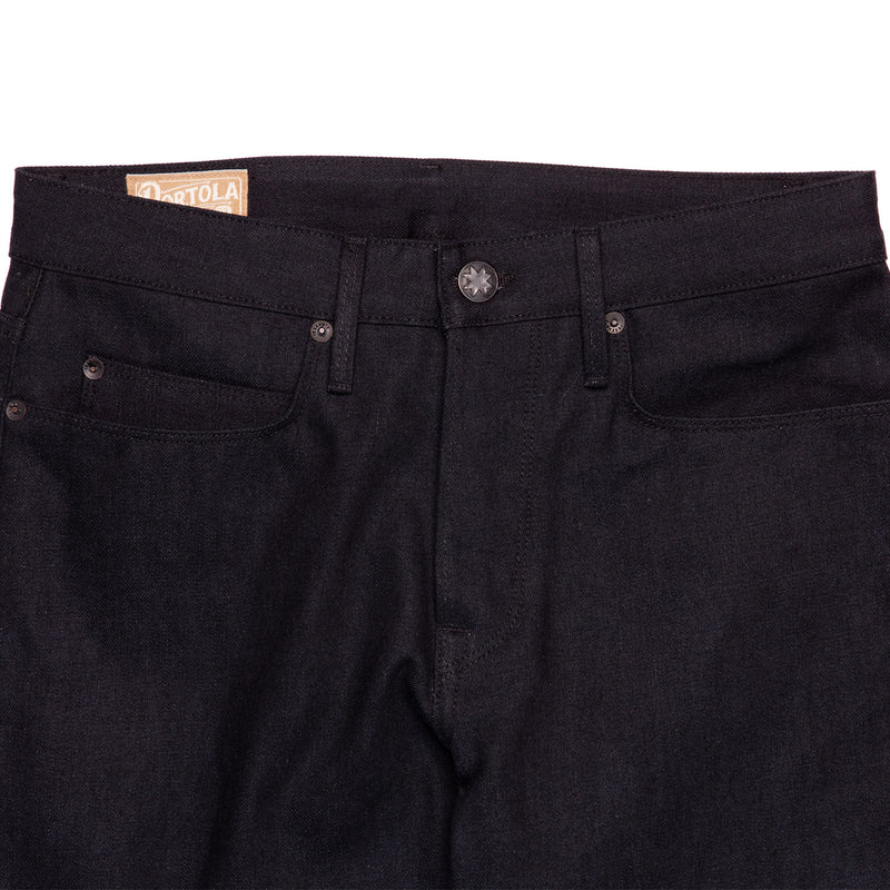 Freenote Cloth Portola Black Grey 14.25 oz Denim Front Detail