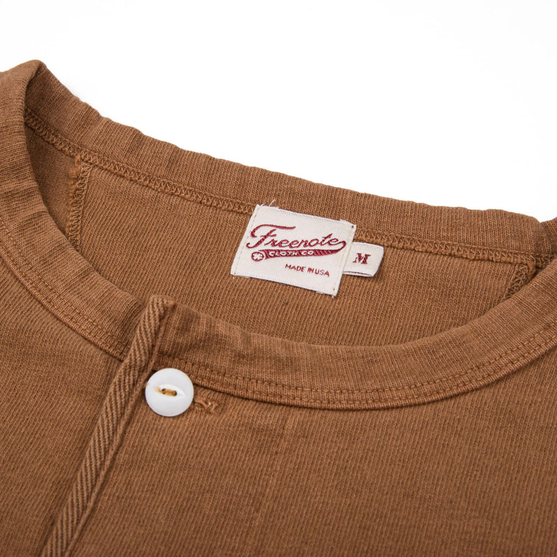 13oz Henley LS - Tobacco