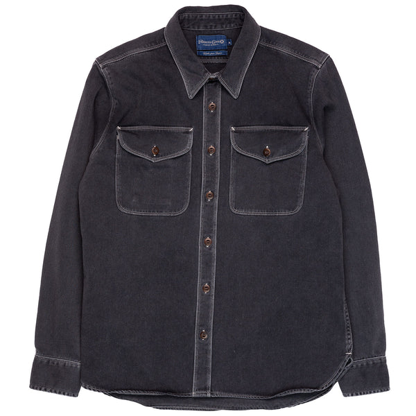 Freenote Cloth Utility Shirt Charcoal Front