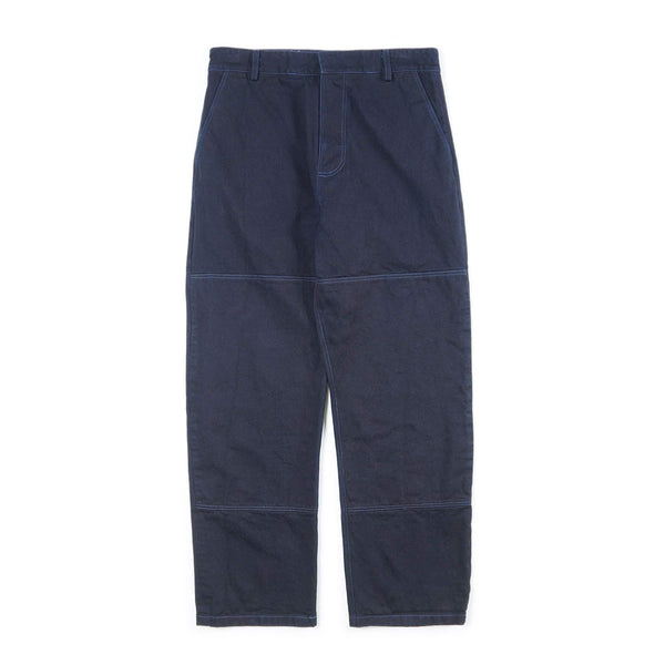 Arpenteur 4 Pocket Pant Hand Dyed Twill Dark Woad Blue Front