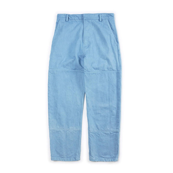 Arpenteur 4 Pocket Pant Hand Dyed Twill Ice Woad Blue Front