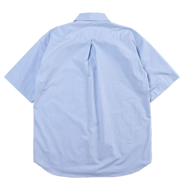 Arpenteur Stereo Pima Short Sleeve Over Shirt Ice Blue Rear