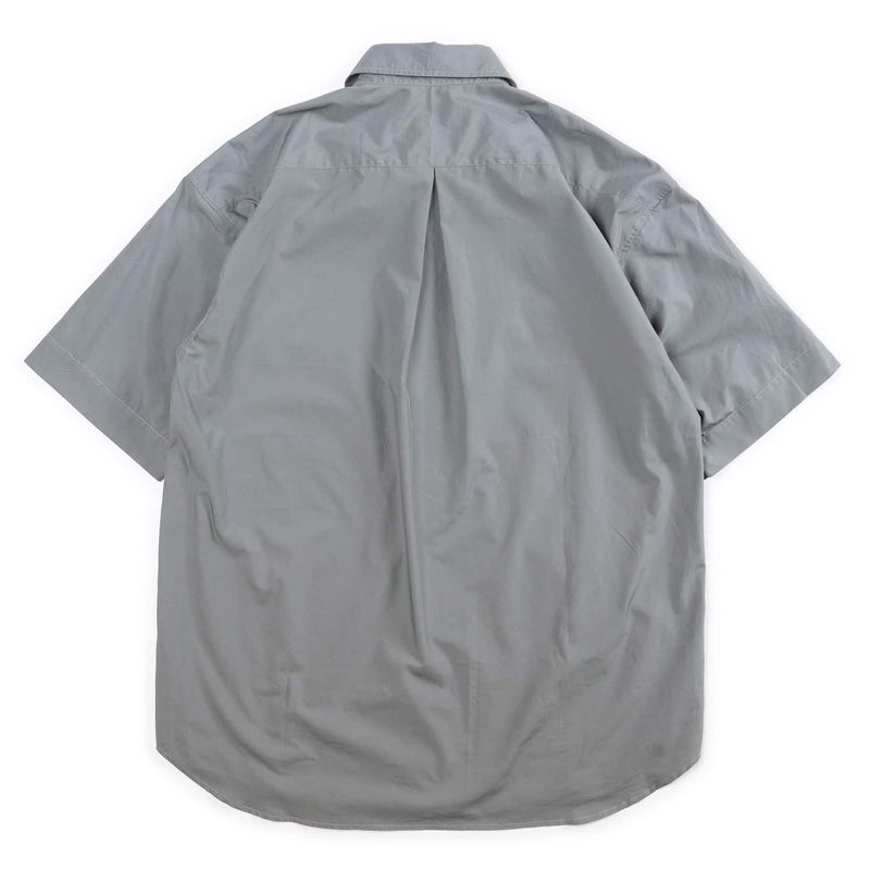 Arpenteur Stereo Pima Short Sleeve Over Shirt Storm Grey Rear