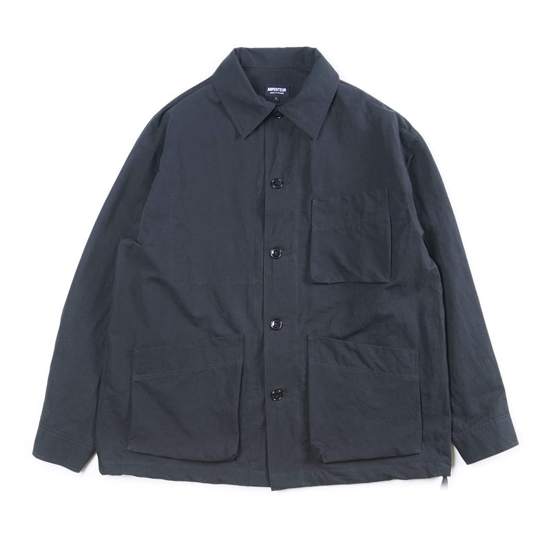 Arpenteur ADN Jacket Canvas Cotton/Linen Black Front