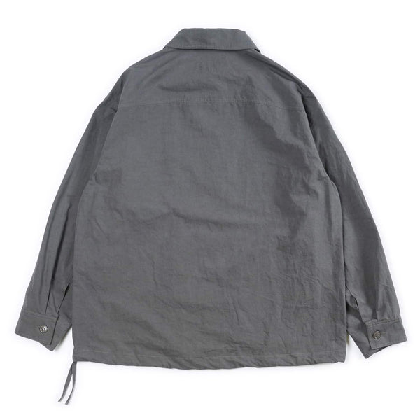 Arpenteur ADN Jacket Canvas Cotton/Linen Dark Grey Rear