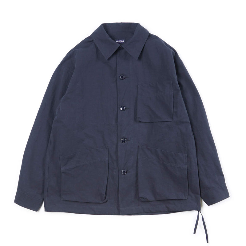 Arpenteur ADN Jacket Canvas Cotton/Linen Midnight Front