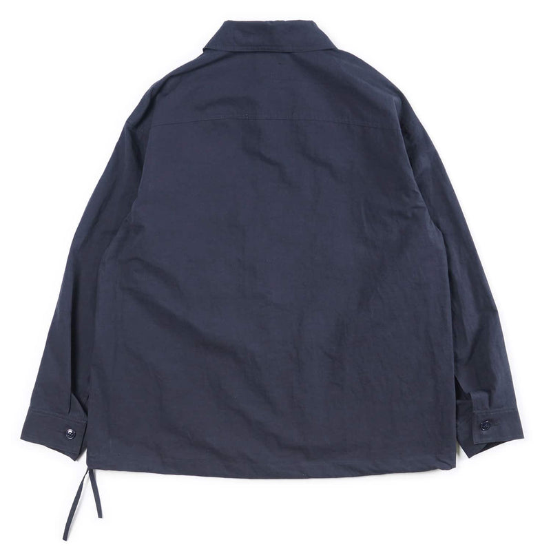 Arpenteur ADN Jacket Canvas Cotton/Linen Midnight Rear