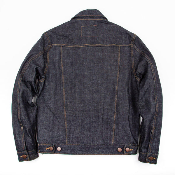 Freenote Cloth CD-1 17 Ounce Rinsed Selvedge Denim Classic Denim Jacket Back