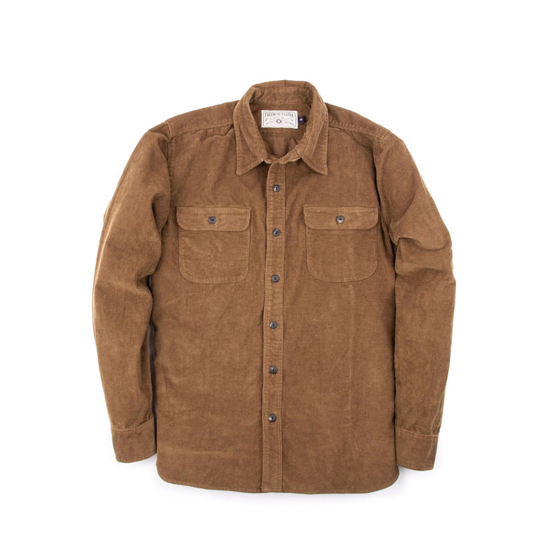 Freenote Cloth Jepson Brown Corduroy Front