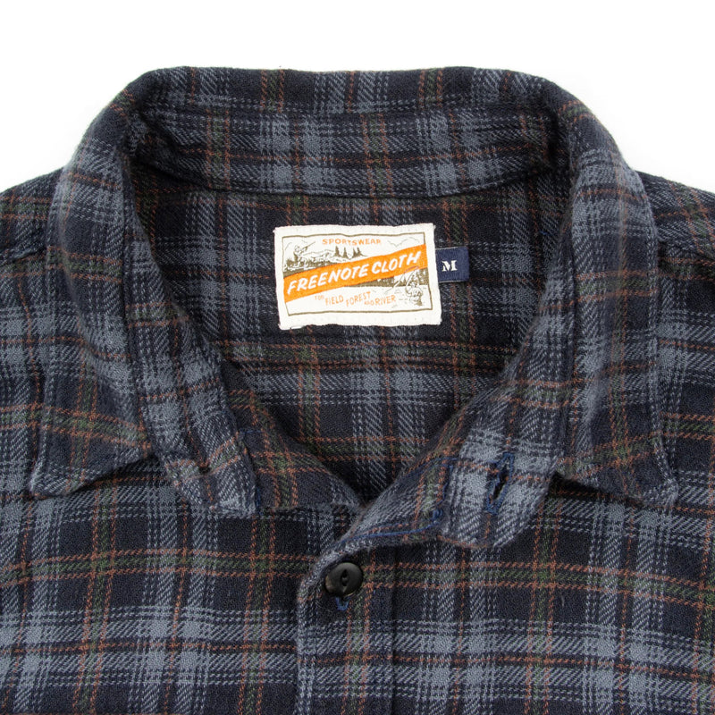 Freenote Cloth Jepson Black Plaid Collar Detail