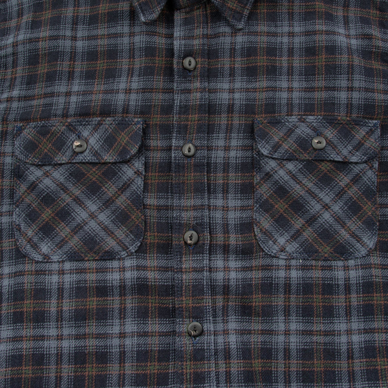 Freenote Cloth Jepson Black Plaid Pocket Detail