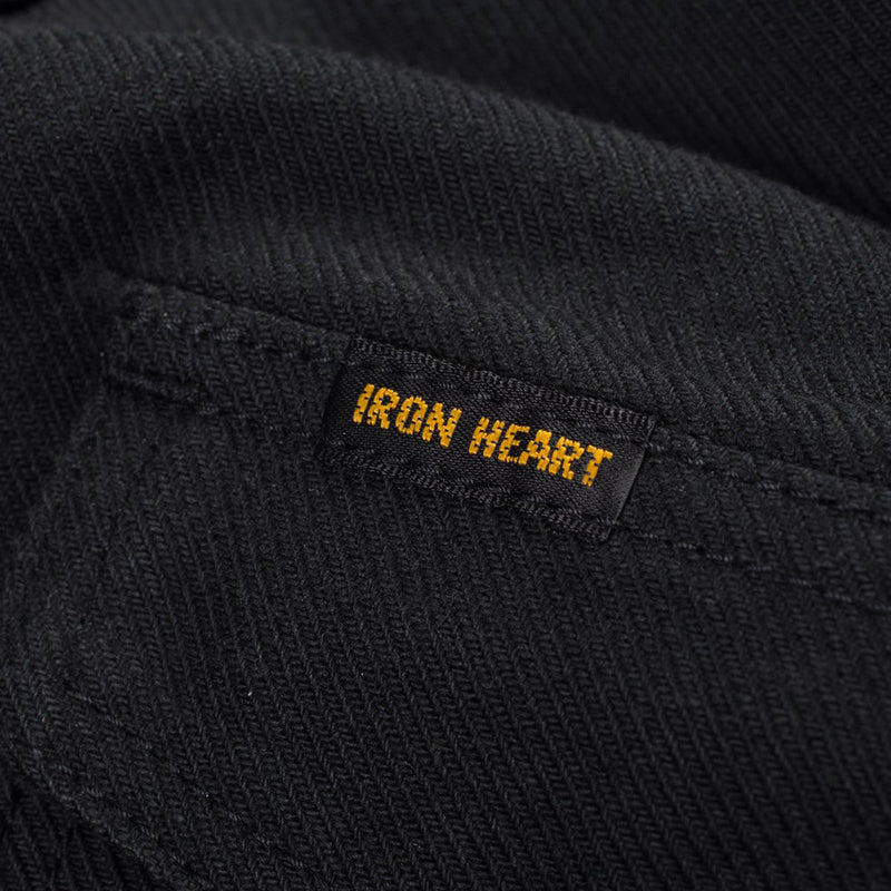 Iron Heart 13oz Military Serge Western Shirt Black IHSH-235-BLK Tag Detail