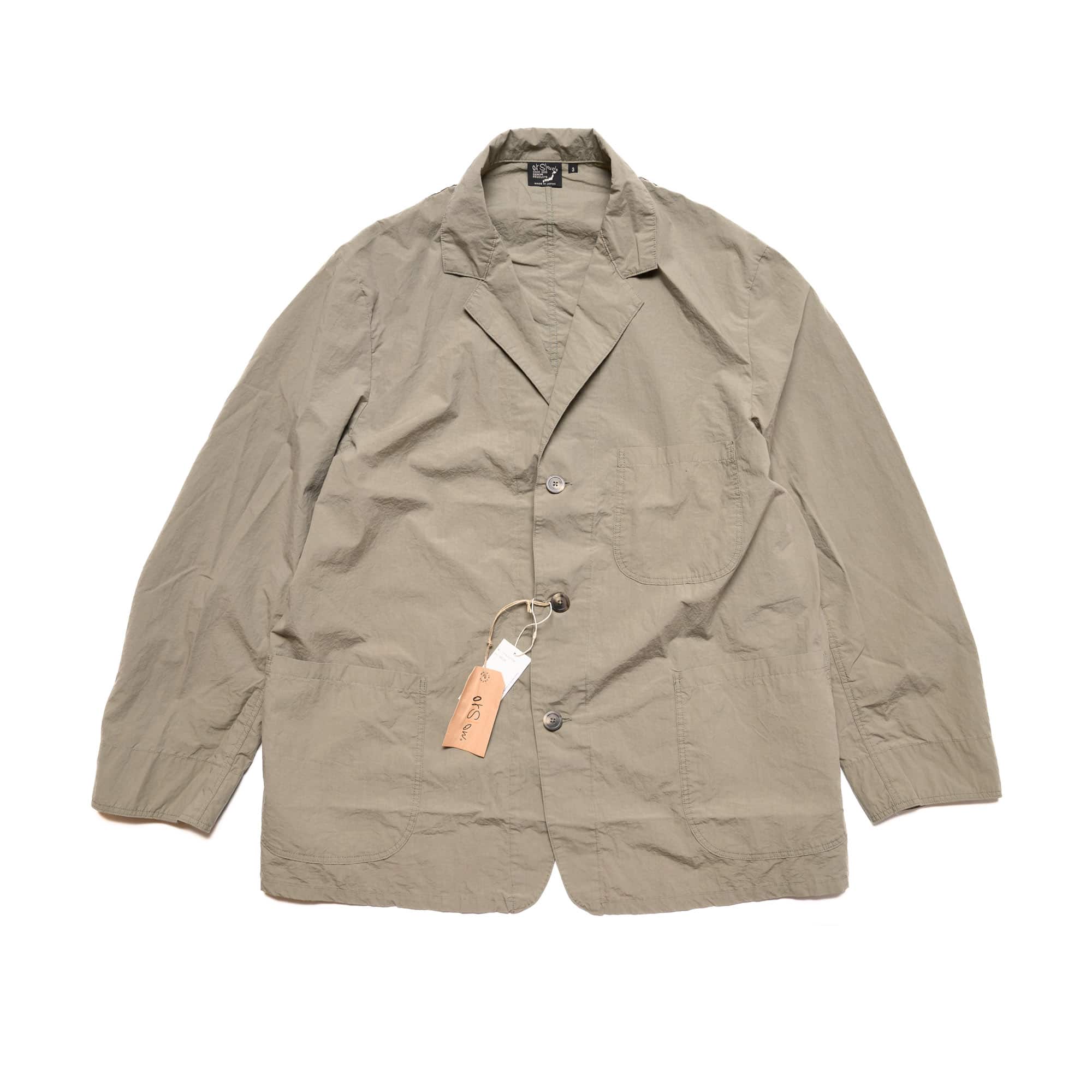 orSlow Light Simple Work Jacket Greige Front