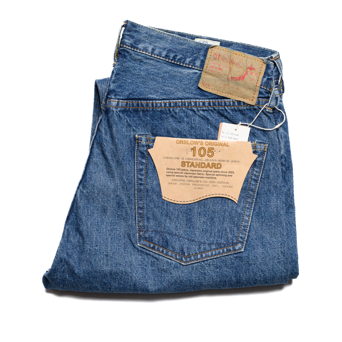 orSlow 105 Standard Fit 2 Year Wash | BlackBlue