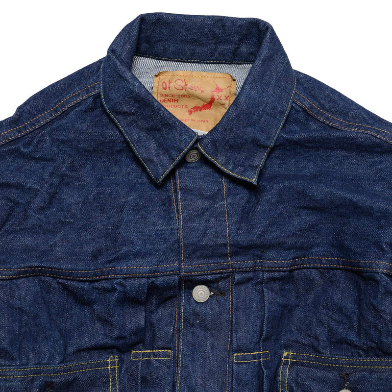 orSlow Type 2 1950's Denim Jacket One Wash Collar