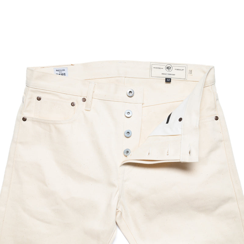 Rogue Territory Silveridge 14oz Ecru Selvedge Denim Open Fly