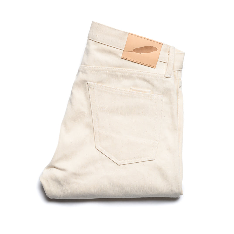 Rogue Territory Silveridge 14oz Ecru Selvedge Denim Folded