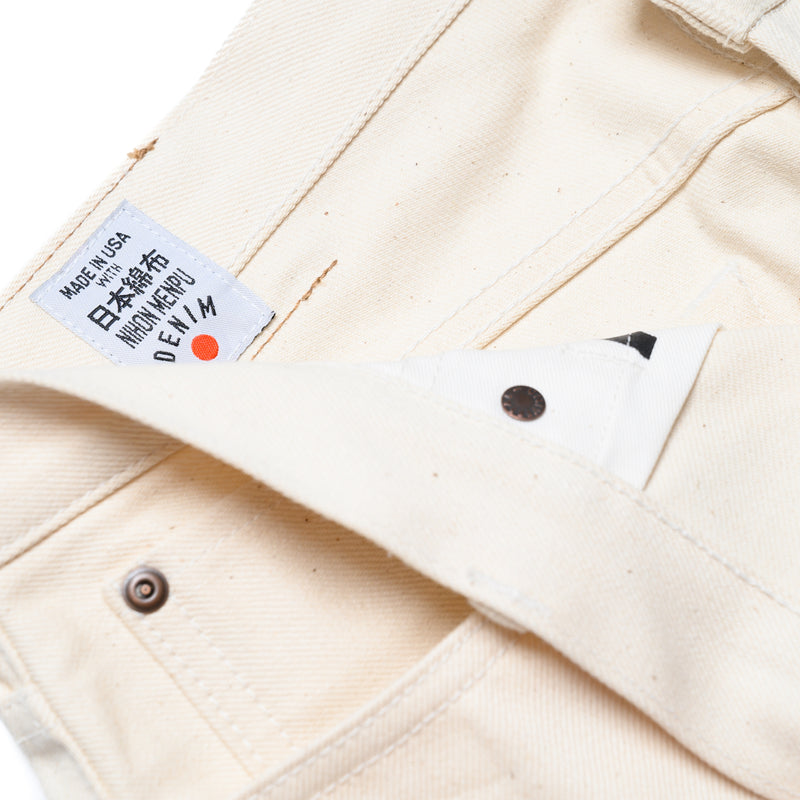 Rogue Territory Silveridge 14oz Ecru Selvedge Denim Nihon Menpu Label