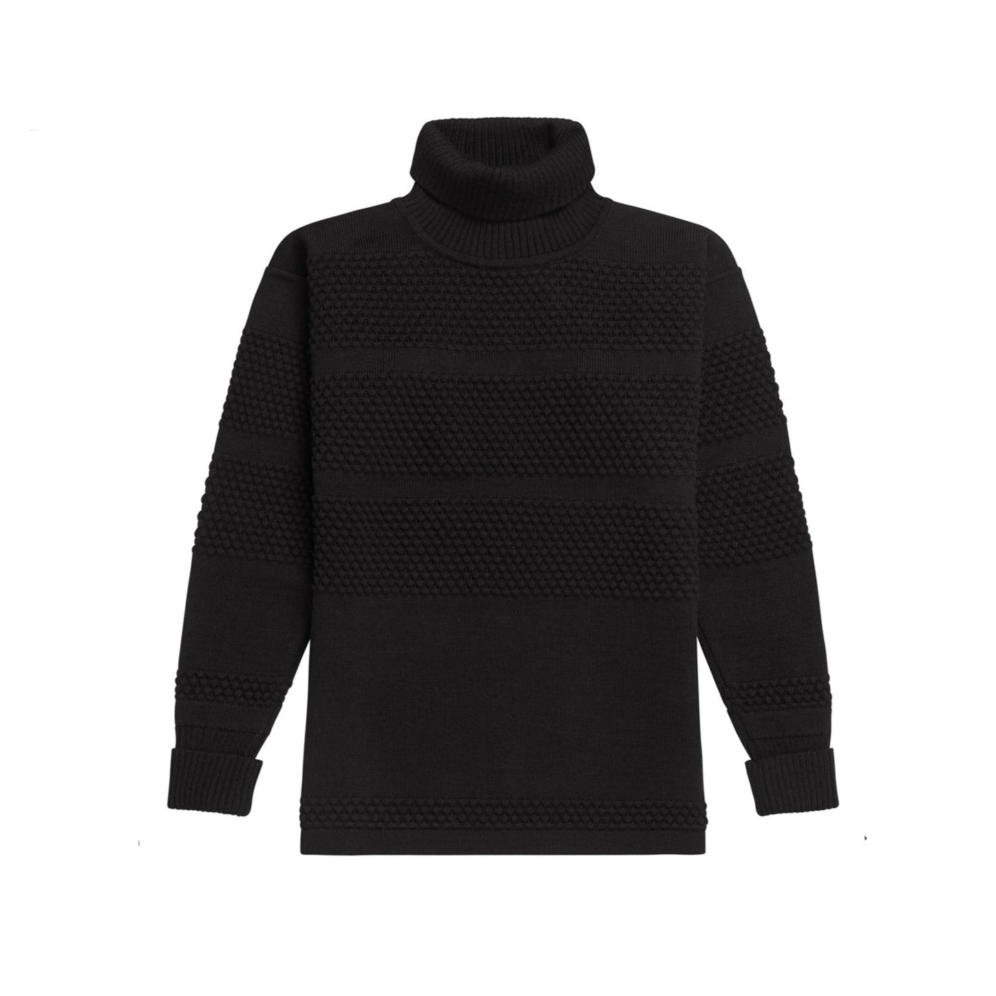 SNS Herning Fisherman Sweater Black Front