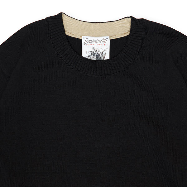 SNS Herning Intro-II Crew Neck Black Void Collar Detail