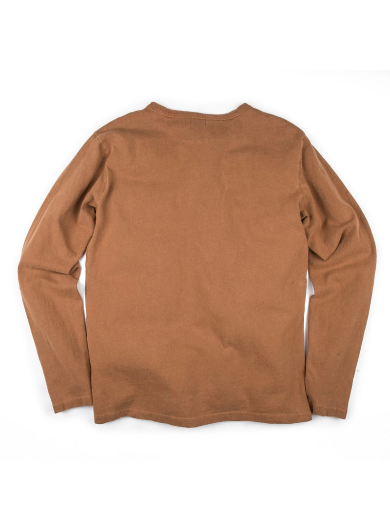 13oz Henley LS - Tobacco