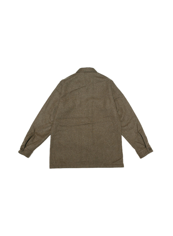 US Army Fatigue Wool Shirt - Army Green