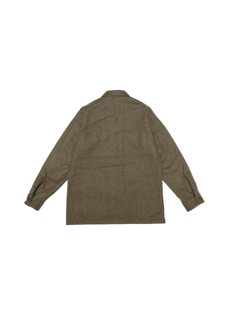 US Army Fatigue Wool Shirt - Army Green