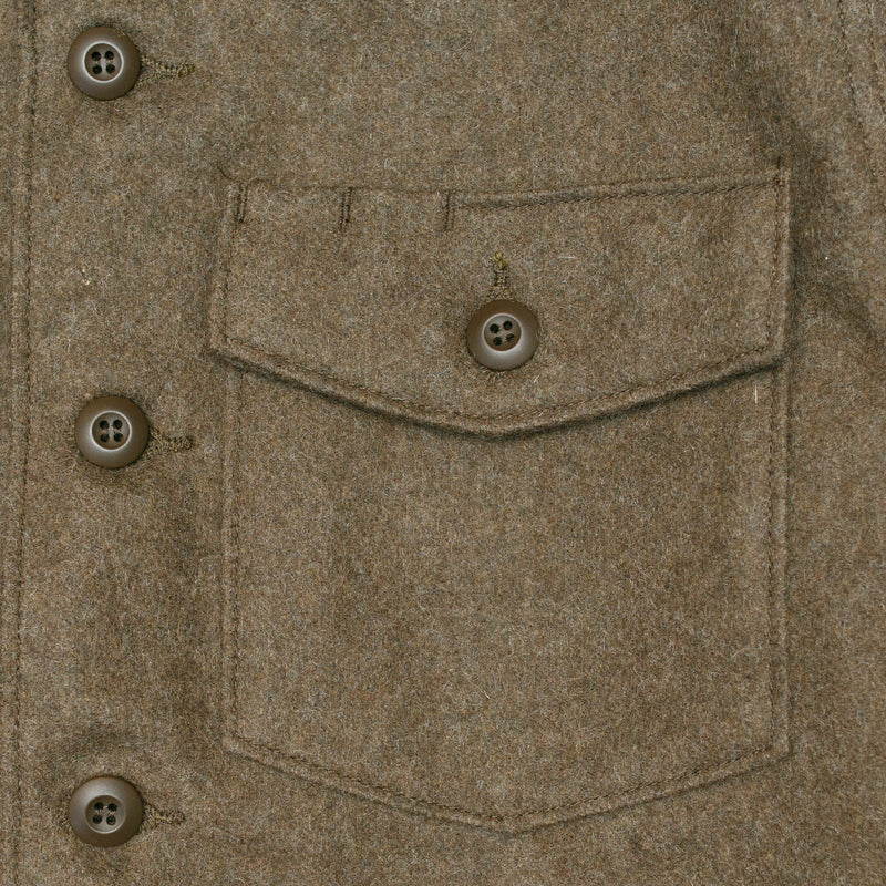 US Army Fatigue Wool Shirt - Army Green